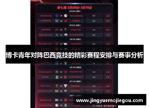 博卡青年对阵巴西竞技的精彩赛程安排与赛事分析